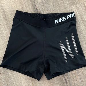 Black Nike Pro Compression Shorts